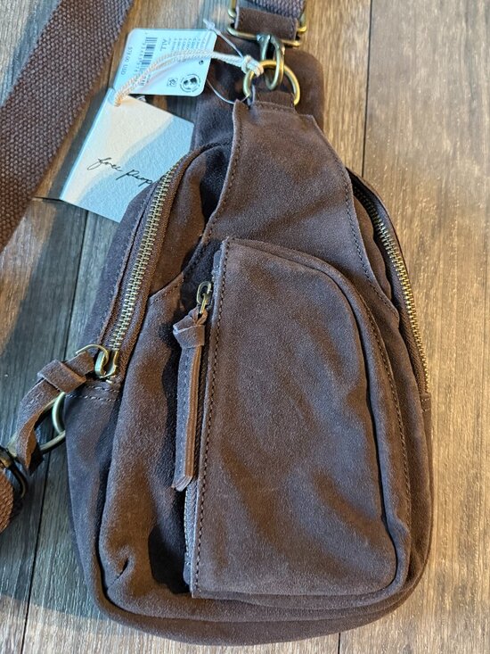 Free People Handbags - Free People Hudson Suede Sling Bag